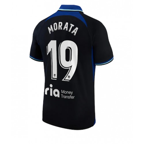 Fotbalové Dres Atletico Madrid Alvaro Morata #19 Venkovní 2022-23 Krátký Rukáv